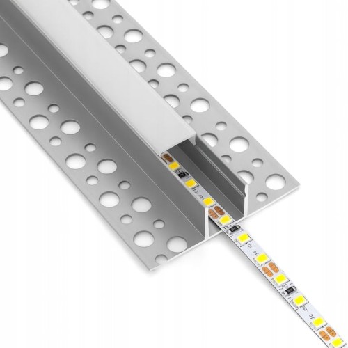 Profil LED aluminiowy do płyt GK gipsowych Natynkowy 2m regips szeroki