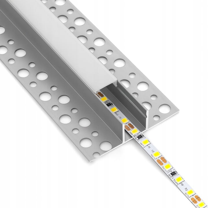 Profil LED aluminiowy do płyt GK gipsowych Natynkowy 2m regips szeroki
