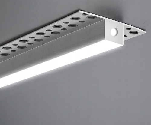 Profil LED aluminiowy do płyt GK gipsowych Natynkowy 2m regips szeroki