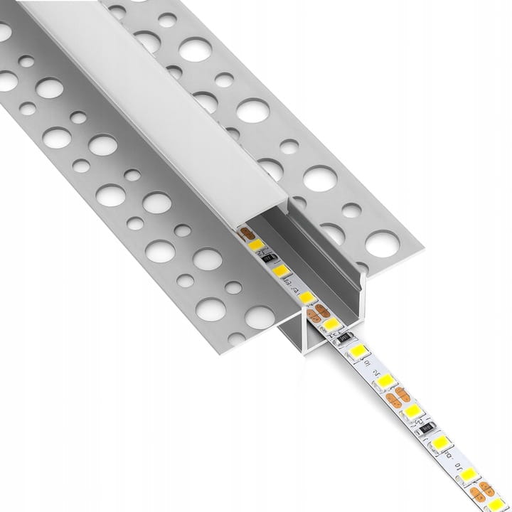 Profil LED aluminiowy do płyt GK gipsowych wpuszczany 3m regips szeroki