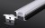 Profil LED aluminiowy do taśm wpuszczany 2m + klosz + zaślepki + uchwyty