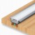 Profil LED aluminiowy do taśm wpuszczany 2m + klosz + zaślepki + uchwyty