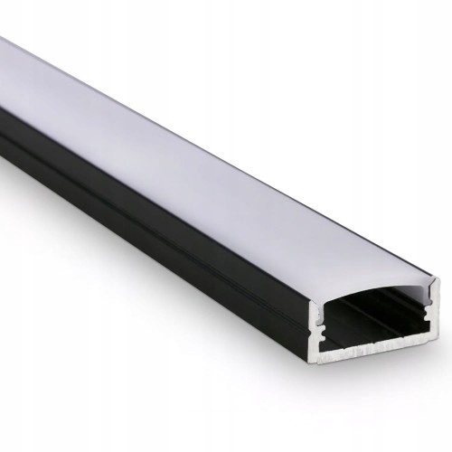 Profil LED aluminiowy do taśm wpuszczany 2m + klosz + zaślepki + uchwyty