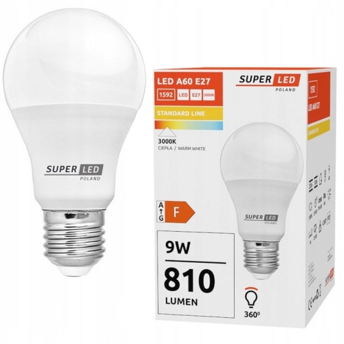 Żarówka LED E27 9W 810lm biała ciepła