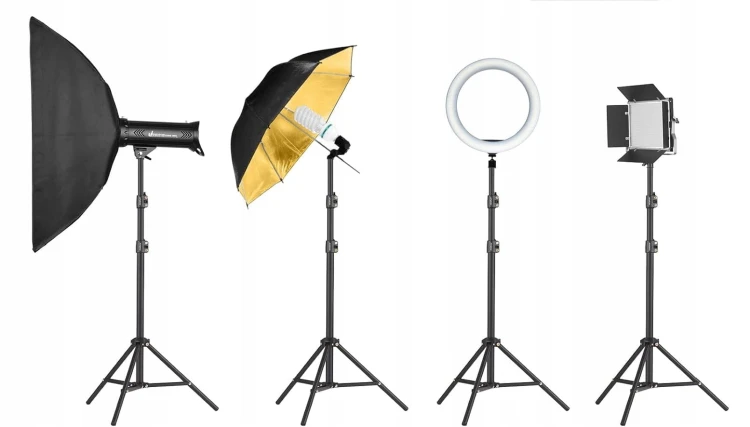 STATYW TRIPOD 210 cm FOTOGRAFICZNY OŚWIETLENIOWY NA TELEFON APARAT LAMPĘ