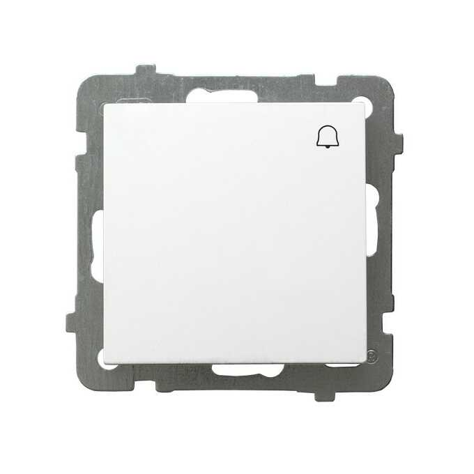 AS Przycisk zwierny "dzwonek" Biały - ŁP-6G/m/00