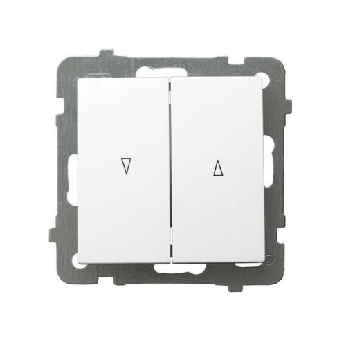 AS Przycisk żaluzjowy Biały - ŁP-7G/m/00