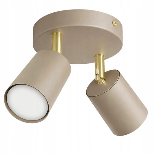 Lampa sufitowa Spoti Ecru Round 2x GU10 SuperLED