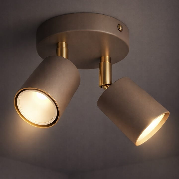 Lampa sufitowa Spoti Ecru Round 2x GU10 SuperLED