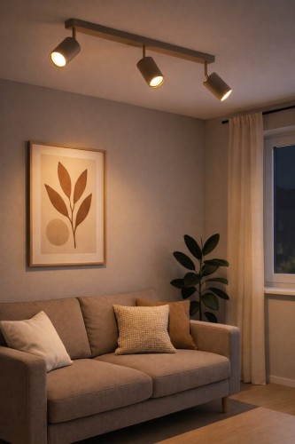 Lampa sufitowa Spoti Ecru 3x GU10 SuperLED