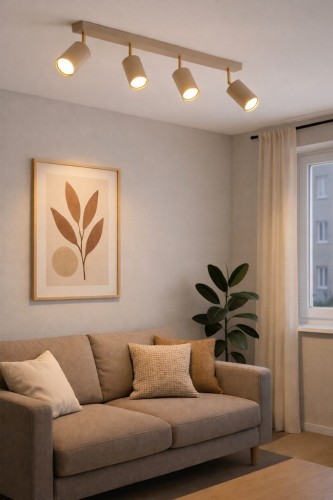 Lampa sufitowa Spoti Ecru 4x GU10 SuperLED