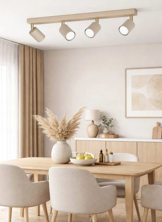 Lampa sufitowa Spoti Ecru 4x GU10 SuperLED