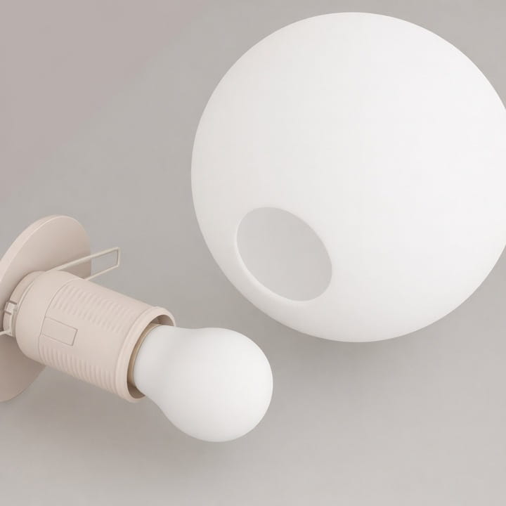 Lampa sufitowa Sphere Ecru 1x E27 SuperLED