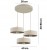 Lampa sufitowa Sisu Ecru 3x E27 SuperLED