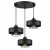 Lampa sufitowa Sisu Black 3x E27 SuperLED