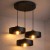Lampa sufitowa Sisu Black 3x E27 SuperLED