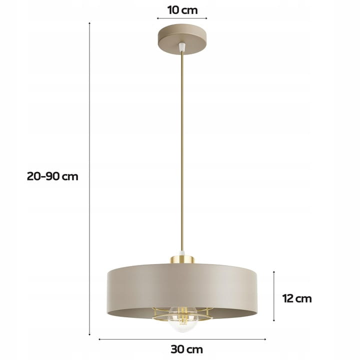 Lampa sufitowa Sisu Ecru 1x E27 SuperLED