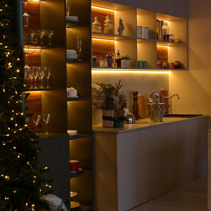 Profil LED aluminiowy do taśm narożny 3m + klosz + zaślepki + uchwyty