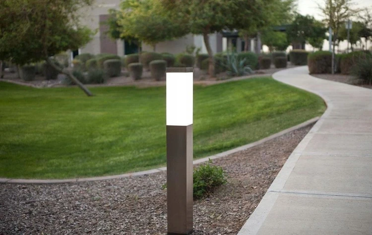 Lampa stojąca słupek PRIMI L kwadratowy 65cm  POZWROTOWY