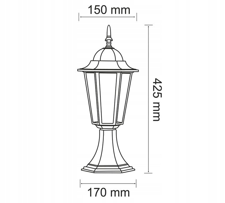 Lampa ogrodowa GLORI POZWROTOWY