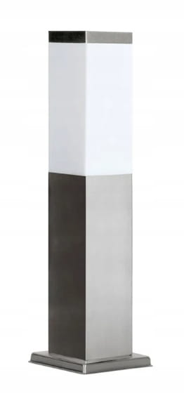 Lampa stojąca słupek PRIMI M kwadratowy 45cm chrom (INOX) pozwrotowy