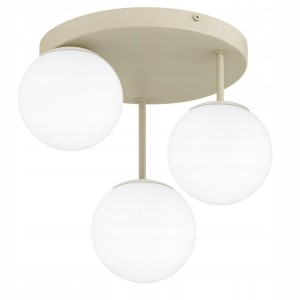 Lampa Wisząca Sufitowa 3x E27 Ecru Beż Kaszmir