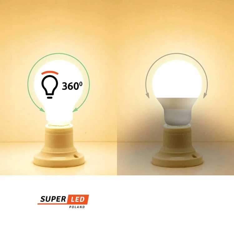 Żarówka LED E27 A60 5W 1050 lumenów
