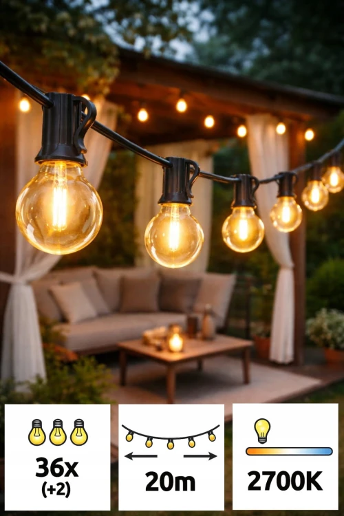 Girlanda-ogrodowa-Zewnetrzna-Lancuch-20m-36x-zarowka-LED-2-gratis-Pilot-Stan-opakowania-oryginalne.jpeg