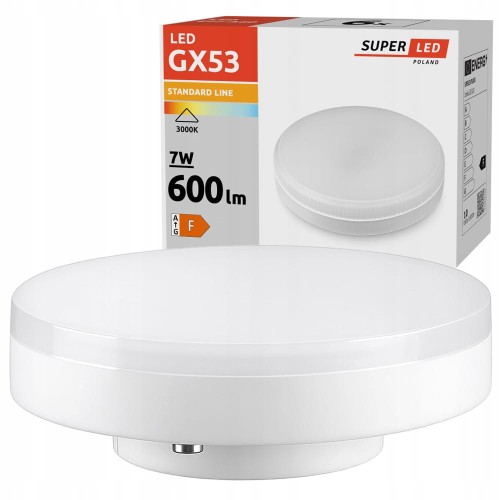 Żarówka LED GX53 7W 600lm SMD barwa neutralna 4000K 230V