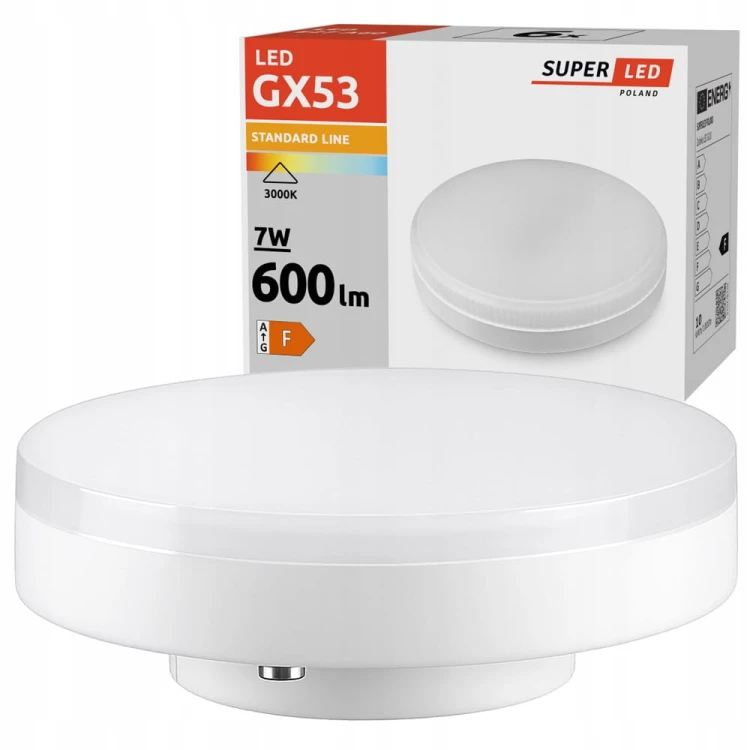 Żarówka LED GX53 7W 600lm SMD barwa neutralna 4000K 230V