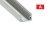 Profil aluminiowy anodowany 2m  typ A srebrny