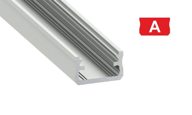 Profil aluminiowy anodowany 2m  typ A srebrny