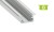 Profil aluminiowy anodowany 2m typ B srebrny