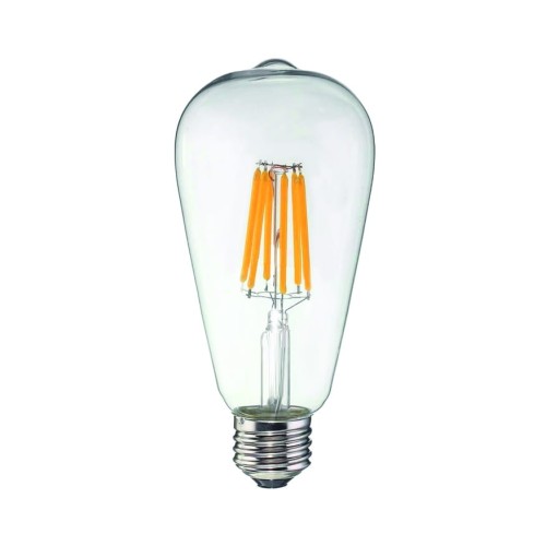 Żarówka LED E27 Filament 6W łezka biała ciepła