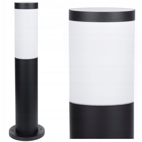 Lampa stojąca słupek SPRINGI M okrągły 45cm czarny