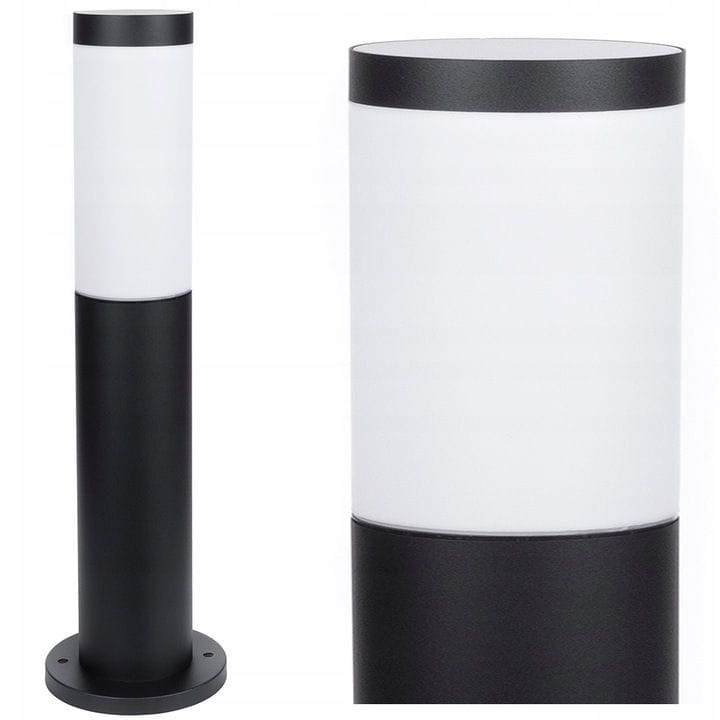 Lampa stojąca słupek SPRINGI M okrągły 45cm czarny