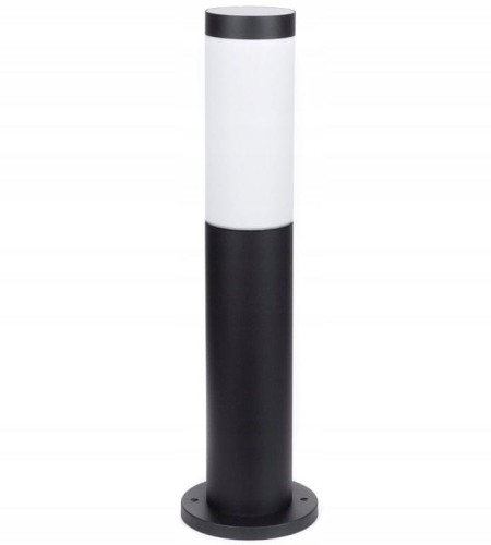 Lampa stojąca słupek SPRINGI M okrągły 45cm czarny