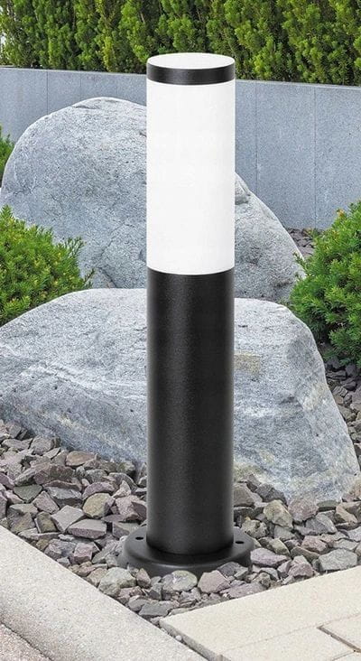 Lampa stojąca słupek SPRINGI M okrągły 45cm czarny