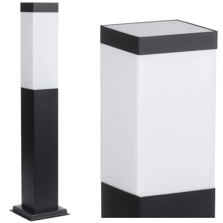 Lampa stojąca słupek PRIMI M kwadratowy 45cm czarny Ostatnia sztuka