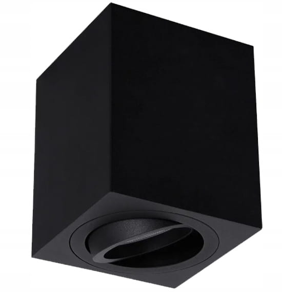 Oprawa Natynkowa Halogenowa Tuba GU10 LED ruchoma sufitowa spot czarna