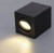 Oprawa Natynkowa Halogenowa Tuba GU10 LED ruchoma sufitowa spot czarna