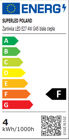 Żarówka LED E27 4W biała ciepła
