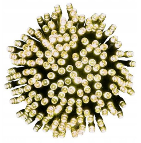 Lampki choinkowe zewnętrzne 300 LED ciepłe + flash