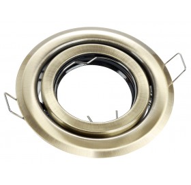 Oprawa wpuszczana ruchoma GU10 okrągła antyk