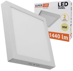 Panel Natynkowy LED 18W neutralny kwadrat biały