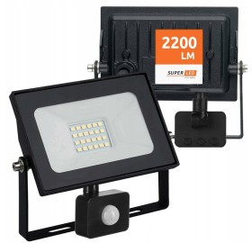 Naświetlacz LED 20W neutralny z czujnikiem ruchu 