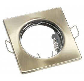 Oprawa wpuszczana GU10 kwadratowa antyk stała