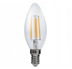 Żarówka LED E14 Filament 4W świeczka biała ciepła