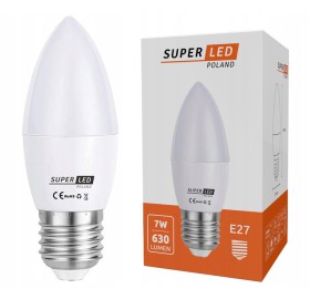 Żarówka LED E27 7W świeczka biała neutralna