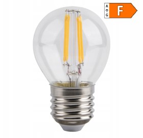 Żarówka LED E27 Filament 2W G45 biała ciepła